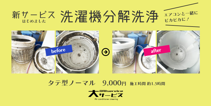 石垣島の洗濯機分解洗浄